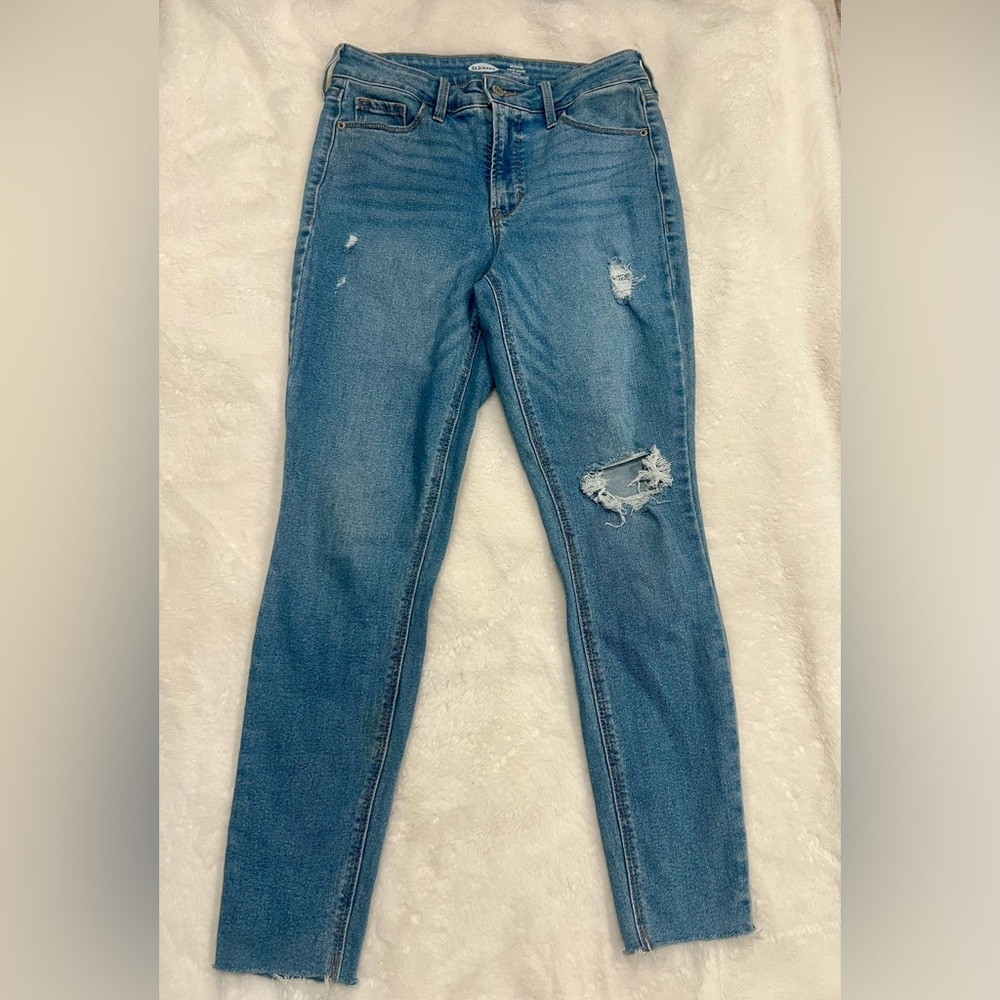 Old Navy Distressed Blue Women's Jeans Size 4